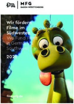 Wir fördern Filme im Südwesten We Fund Films in Germany's Southwest 2021 - film.mfg.de