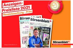 Anzeigen-Preisliste 2021 - Handelswerbung - Print - MVB GmbH